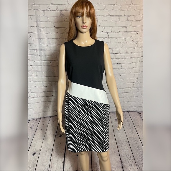 Tommy Hilfiger Dresses & Skirts - NWT New $129 Tommy Hilfiger Sleeveless Black White Dress Size 8